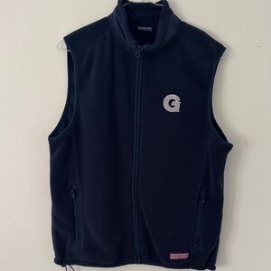 Vineyard Vines Navy Georgetown Fleece Vest